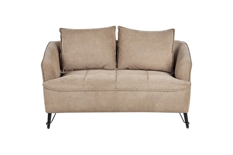 2-sitssoffa Beliani Hobro Brun, Svart Brown||Black - Møbler - Sofaer - 2 seter sofa