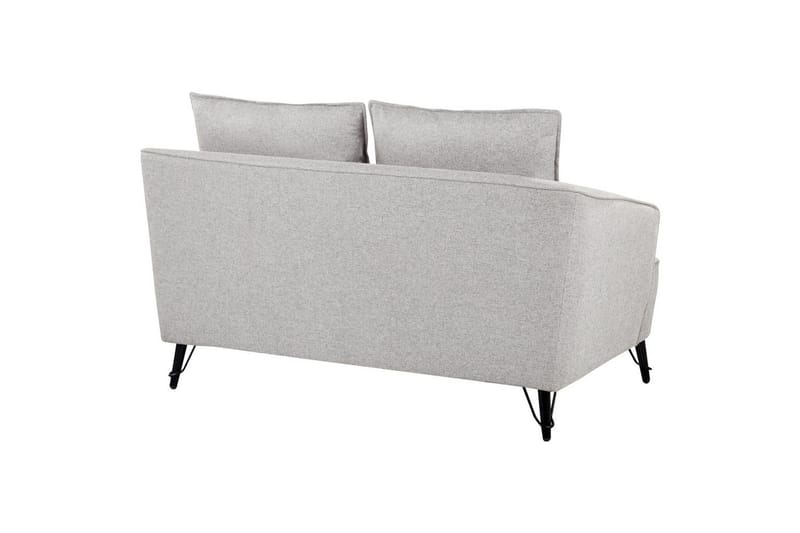 2-sitssoffa Beliani Hobro Brun, Svart Grey - Grå - Møbler - Sofaer - 2 seter sofa