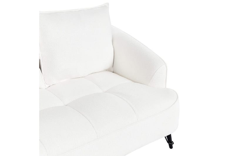 2-sitssoffa Beliani Hobro Brun, Svart NO_BRAND White||Black - Møbler - Sofaer - 2 seter sofa