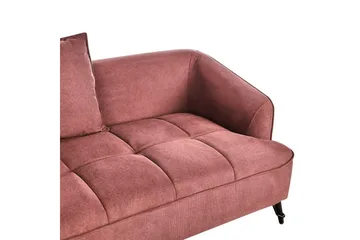 2-sitssoffa Beliani Hobro Brun, Svart Pink - Rosa - Møbler - Sofaer - 2 seter sofa