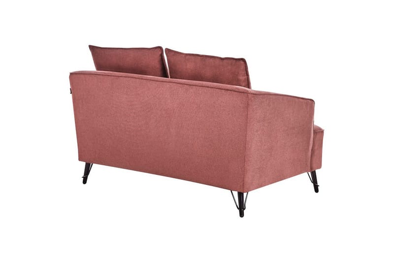 2-sitssoffa Beliani Hobro Brun, Svart Pink - Rosa - Møbler - Sofaer - 2 seter sofa