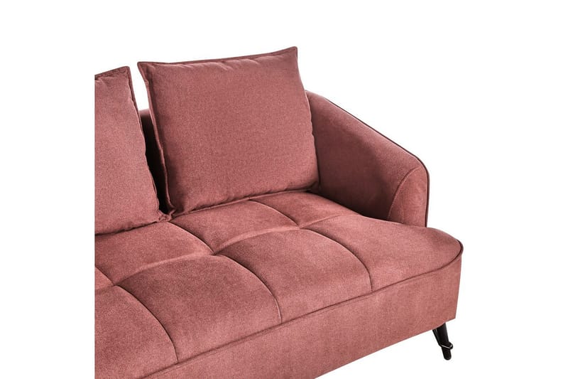 2-sitssoffa Beliani Hobro Brun, Svart Pink - Rosa - Møbler - Sofaer - 2 seter sofa