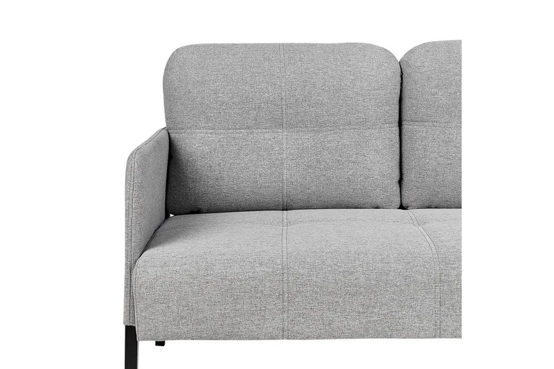 2-sitssoffa Beliani Lahti Beige, svart Light grey||Black - Møbler - Sofaer - 2 seter sofa