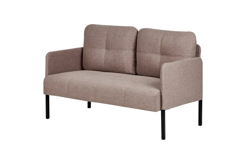 2-sitssoffa Beliani Lahti Beige, svart NO_BRAND Brown||Black - Møbler - Sofaer - 2 seter sofa