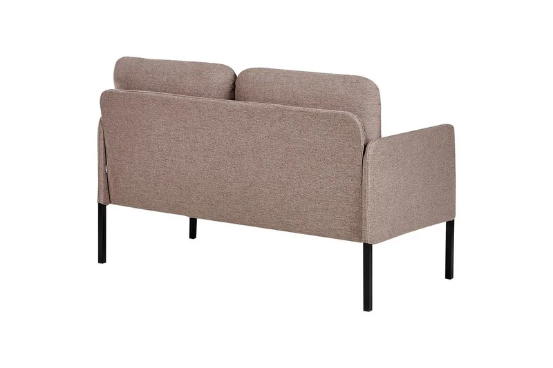 2-sitssoffa Beliani Lahti Beige, svart NO_BRAND Brown||Black - Møbler - Sofaer - 2 seter sofa