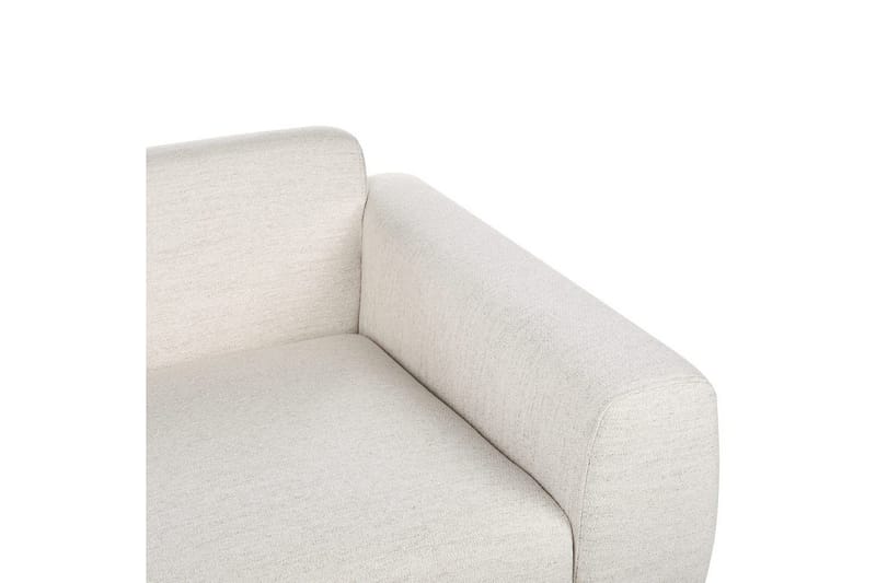 2-sitssoffa Beliani Laurila Beige, mörkt trä Beige||Dark colored wood - Møbler - Sofaer - 2 seter sofa