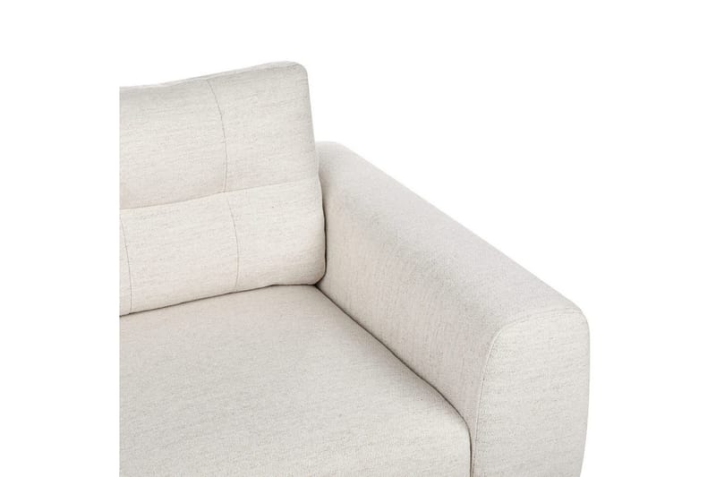 2-sitssoffa Beliani Laurila Beige, mörkt trä Beige||Dark colored wood - Møbler - Sofaer - 2 seter sofa
