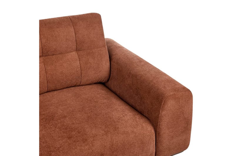 2-sitssoffa Beliani Laurila Beige, mörkt trä Brown||Dark colored wood - Møbler - Sofaer - 2 seter sofa