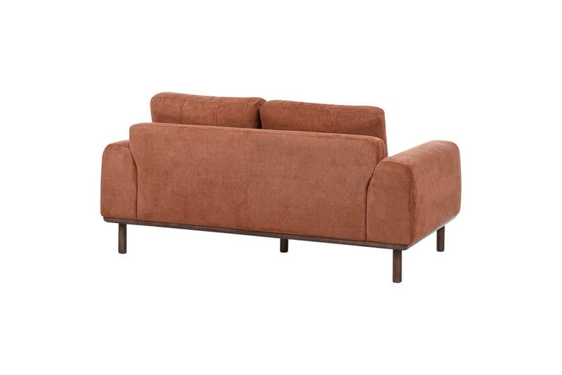 2-sitssoffa Beliani Laurila Beige, mörkt trä Brown||Dark colored wood - Møbler - Sofaer - 2 seter sofa