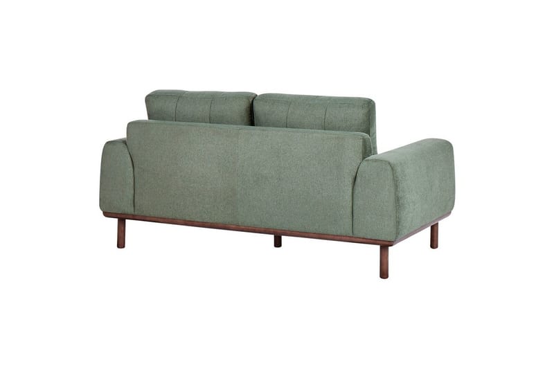 2-sitssoffa Beliani Laurila Beige, mörkt trä Green||Dark colored wood - Møbler - Sofaer - 2 seter sofa