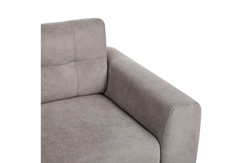 2-sitssoffa Beliani Laurila Beige, mörkt trä Grey||Dark colored wood - Møbler - Sofaer - 2 seter sofa