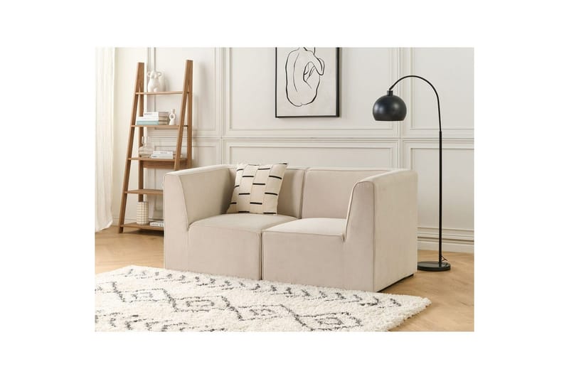 2-sitssoffa Beliani Lemvig Beige Beige - Møbler - Sofaer - Modulsofaer - Komplett modulsofa