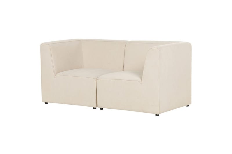 2-sitssoffa Beliani Lemvig Beige Beige - Møbler - Sofaer - Modulsofaer - Komplett modulsofa