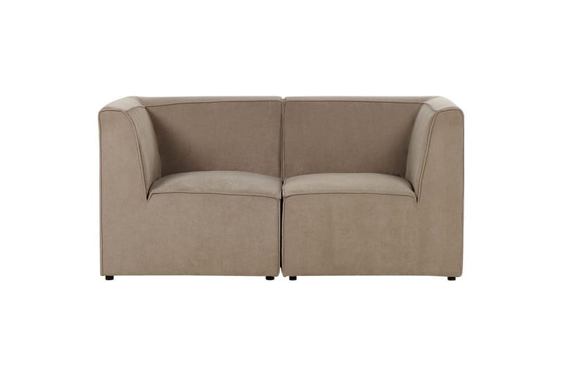 2-sitssoffa Beliani Lemvig Beige Taupe - Møbler - Sofaer - Modulsofaer - Komplett modulsofa