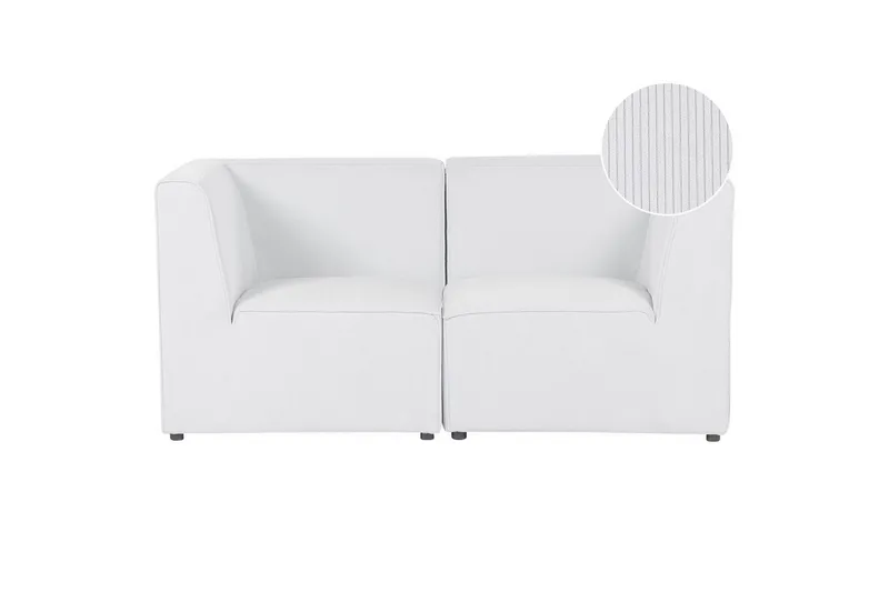 2-sitssoffa Beliani Lemvig Beige White - Møbler - Sofaer - Modulsofaer - Komplett modulsofa