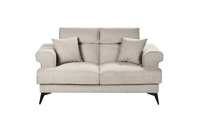 2-sitssoffa Beliani Skive Beige Beige - Møbler - Sofaer - 2 seter sofa