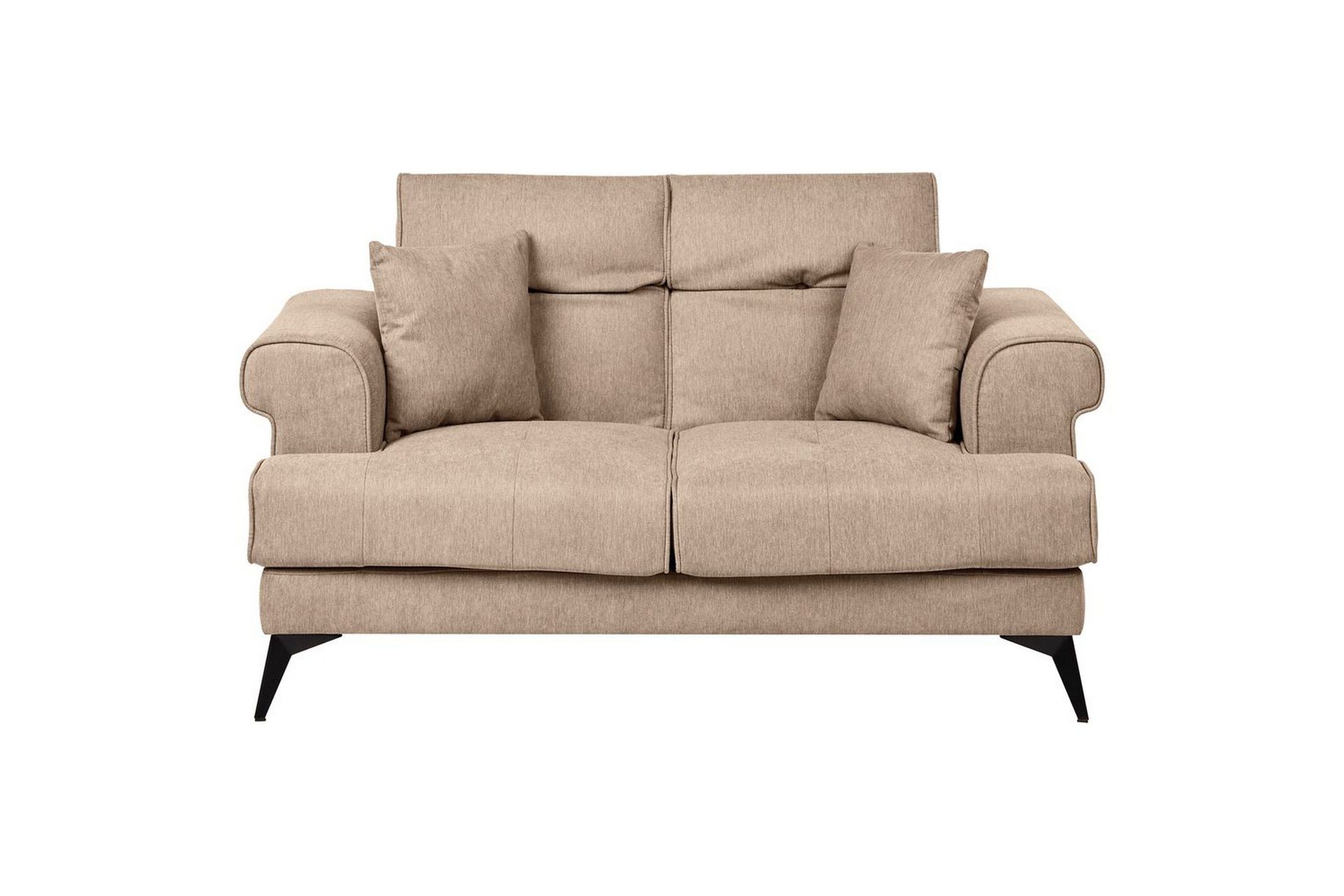 2-sitssoffa Beliani Skive Beige Brown - Brun