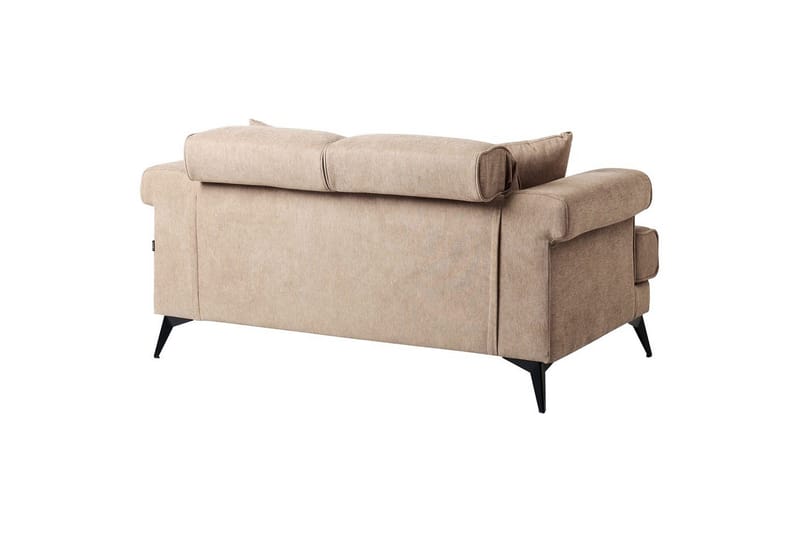 2-sitssoffa Beliani Skive Beige NO_BRAND Brown - Brun - Møbler - Sofaer - 2 seter sofa