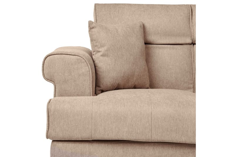 2-sitssoffa Beliani Skive Beige NO_BRAND Brown - Brun - Møbler - Sofaer - 2 seter sofa
