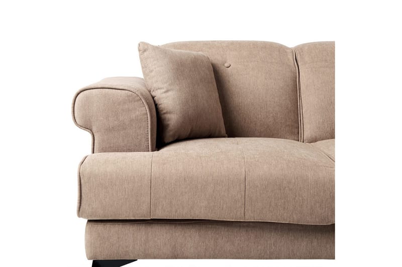 2-sitssoffa Beliani Skive Beige NO_BRAND Brown - Brun - Møbler - Sofaer - 2 seter sofa