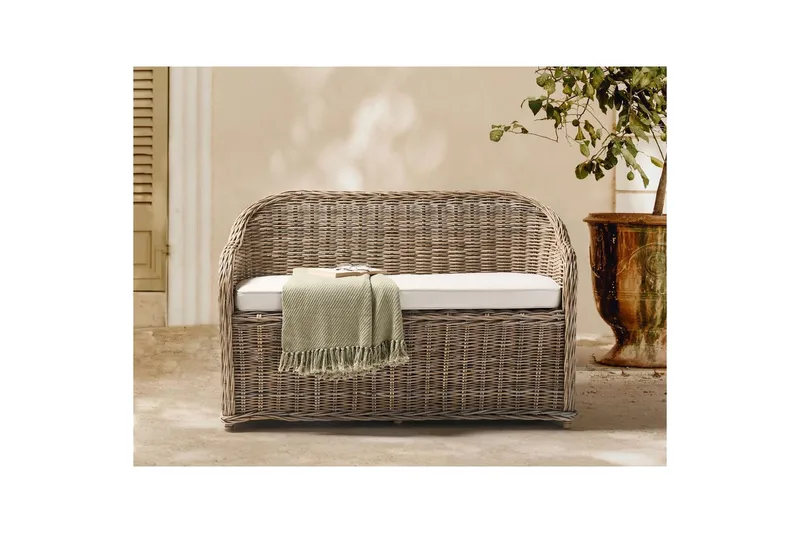 2-sitssoffa Beliani Susua Nature - Hagemøbler - Utesofa - Hagebenk & hagesofa