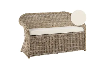2-sitssoffa Beliani Susua Nature - Hagemøbler - Utesofa - Hagebenk & hagesofa