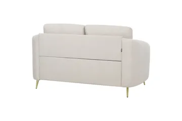 2-sitssoffa Beliani Trosa Beige, guld Beige||GOLD - Møbler - Sofaer - 2 seter sofa