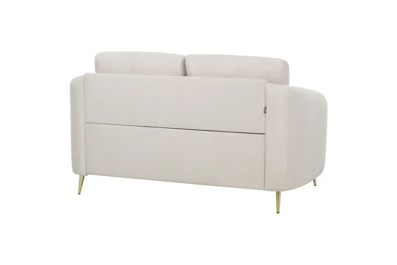 2-sitssoffa Beliani Trosa Beige, guld Beige||GOLD - Møbler - Sofaer - 2 seter sofa