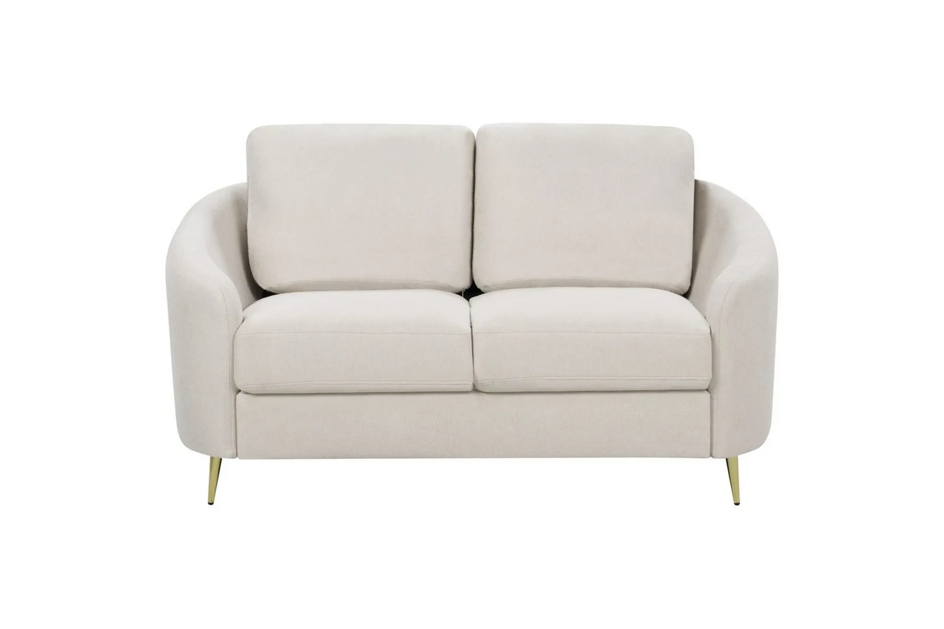 2-sitssoffa Beliani Trosa Beige, guld Beige\|\|GOLD -