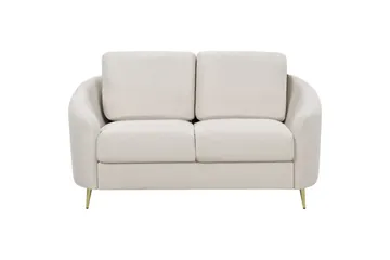 2-sitssoffa Beliani Trosa Beige, guld Beige||GOLD - Møbler - Sofaer - 2 seter sofa