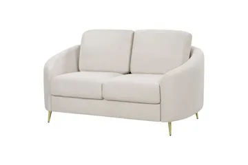2-sitssoffa Beliani Trosa Beige, guld Beige||GOLD - Møbler - Sofaer - 2 seter sofa