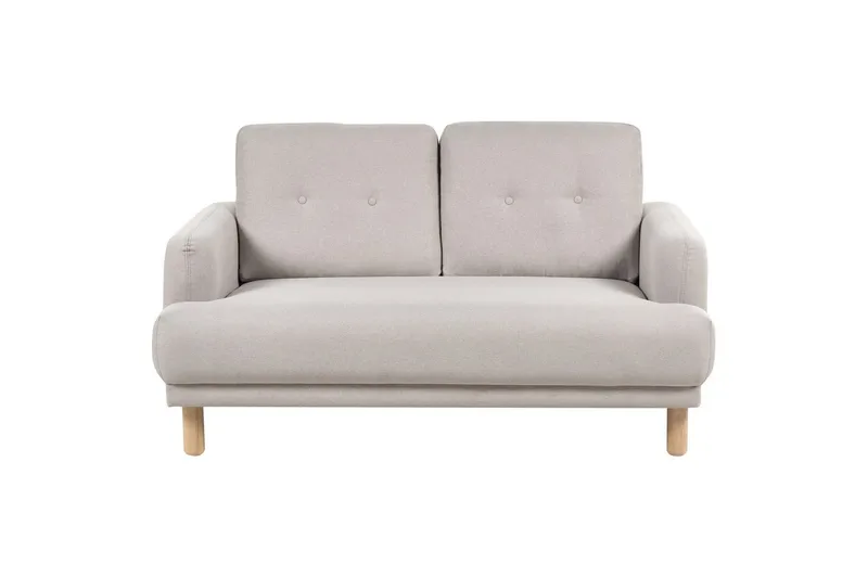 2-sitssoffa Beliani Tuve Beige, ljust trä, Bouclé Beige||Light colored wood VALUE_MISSING_2, undefined