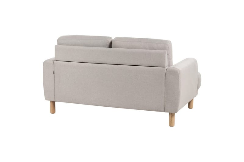 2-sitssoffa Beliani Tuve Beige, ljust trä, Bouclé Beige||Light colored wood VALUE_MISSING_2 - Møbler - Sofaer - 2 seter sofa
