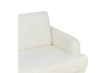 2-sitssoffa Beliani Tuve Beige, ljust trä, Bouclé White||Light colored wood VALUE_MISSING_4 - Møbler - Sofaer - 2 seter sofa