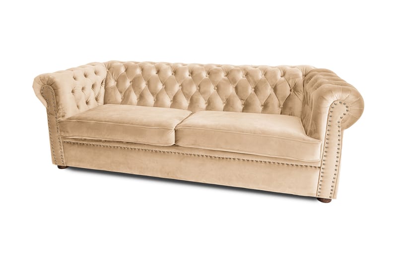 3-seat Extendable Sofa Chesterfield - Sovesofaer - 3 seters sovesofa