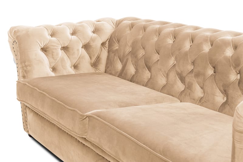 3-seat Extendable Sofa Chesterfield - Sovesofaer - 3 seters sovesofa