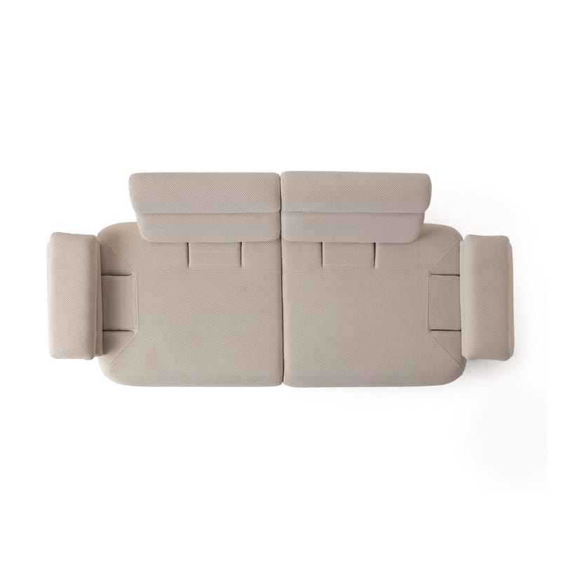 3-seters sofa Atelier Del Sofa Bonjo Silver (246 x 81 x 97 cm) Beige - Beige - Møbler - Sofaer - Sofa 3 seter