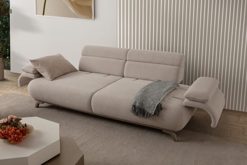 3-seters sofa Atelier Del Sofa Bonjo Silver (246 x 81 x 97 cm) Beige - Beige - Møbler - Sofaer - Sofa 3 seter