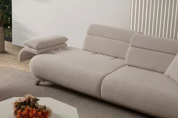 3-seters sofa Atelier Del Sofa Bonjo Silver (246 x 81 x 97 cm) Beige - Beige - Møbler - Sofaer - Sofa 3 seter