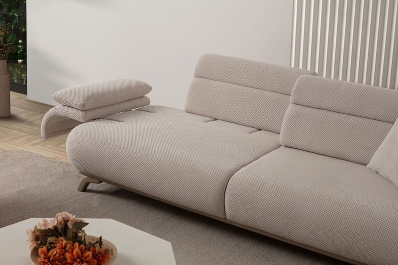 3-seters sofa Atelier Del Sofa Bonjo Silver (246 x 81 x 97 cm) Beige - Beige - Møbler - Sofaer - Sofa 3 seter