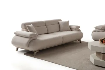 3-seters sofa Atelier Del Sofa Bonjo Silver (246 x 81 x 97 cm) Beige - Beige - Møbler - Sofaer - Sofa 3 seter