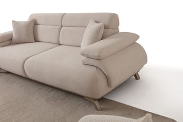 3-seters sofa Atelier Del Sofa Bonjo Silver (246 x 81 x 97 cm) Beige - Beige - Møbler - Sofaer - Sofa 3 seter