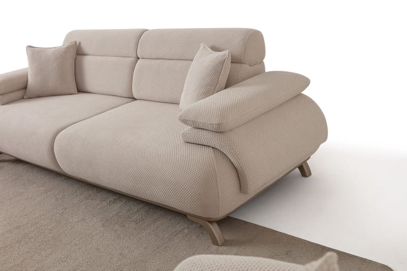 3-seters sofa Atelier Del Sofa Bonjo Silver (246 x 81 x 97 cm) Beige - Beige - Møbler - Sofaer - Sofa 3 seter