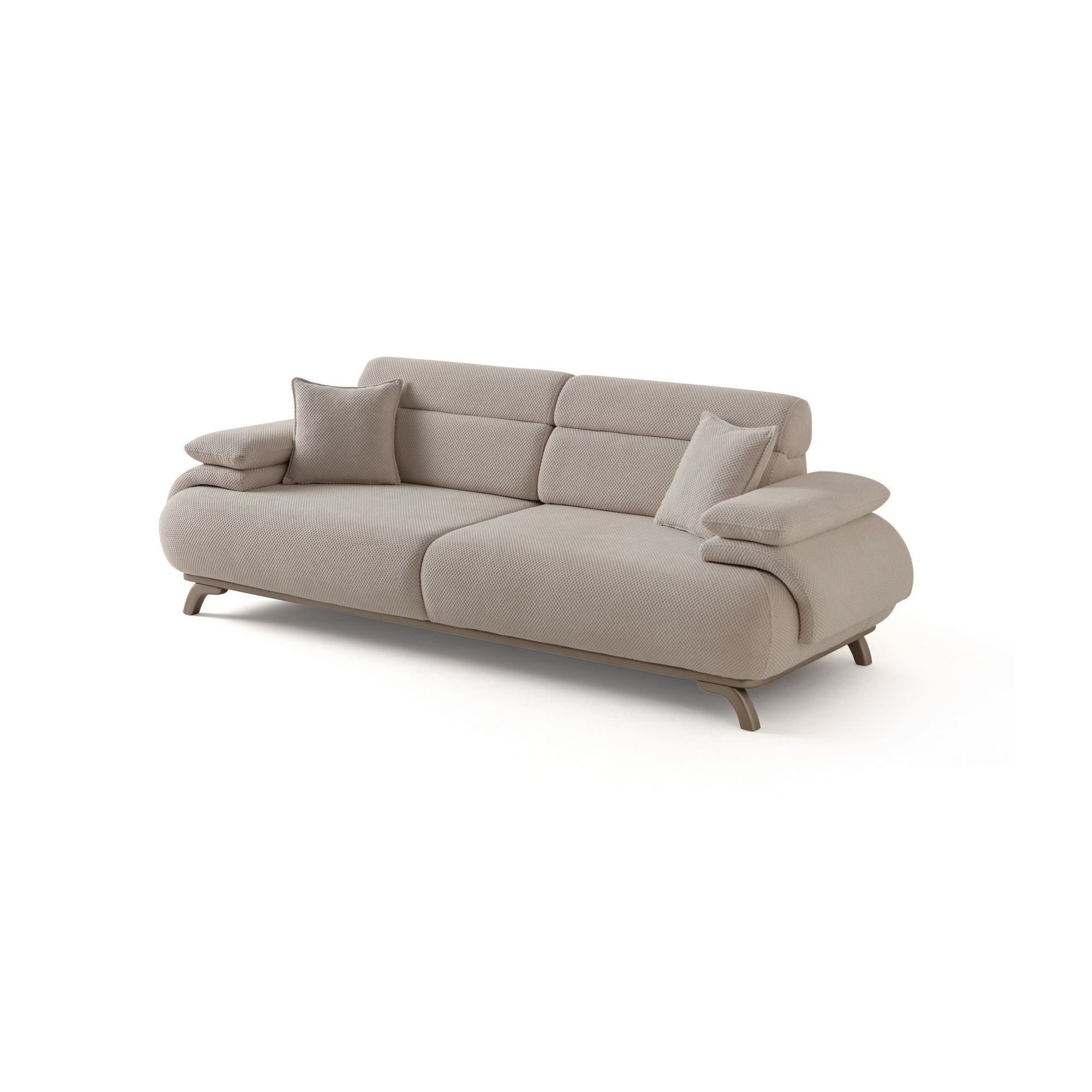 3-seters sofa Atelier Del Sofa Bonjo Silver (246 x 81 x 97 cm) Beige - Beige