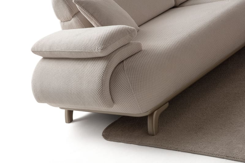3-seters sofa Atelier Del Sofa Bonjo Silver (246 x 81 x 97 cm) Beige - Beige - Møbler - Sofaer - Sofa 3 seter