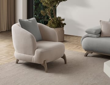3-seters sofa Atelier Del Sofa Bonjo Silver (246 x 81 x 97 cm) Grå - Grå - Møbler - Sofaer - Sofa 3 seter
