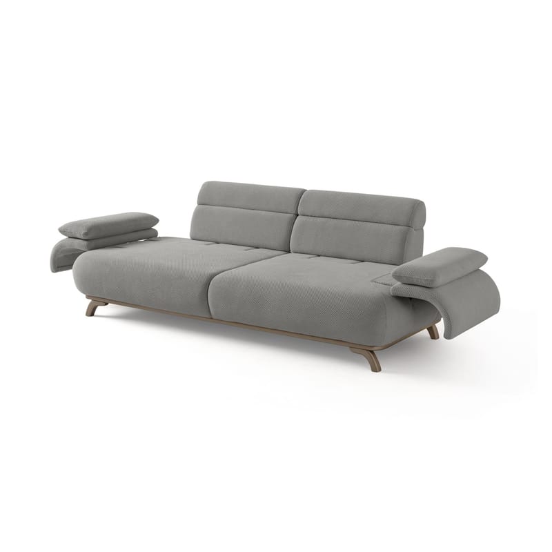 3-seters sofa Atelier Del Sofa Bonjo Silver (246 x 81 x 97 cm) Grå - Grå - Møbler - Sofaer - Sofa 3 seter
