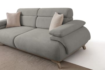 3-seters sofa Atelier Del Sofa Bonjo Silver (246 x 81 x 97 cm) Grå - Grå - Møbler - Sofaer - Sofa 3 seter