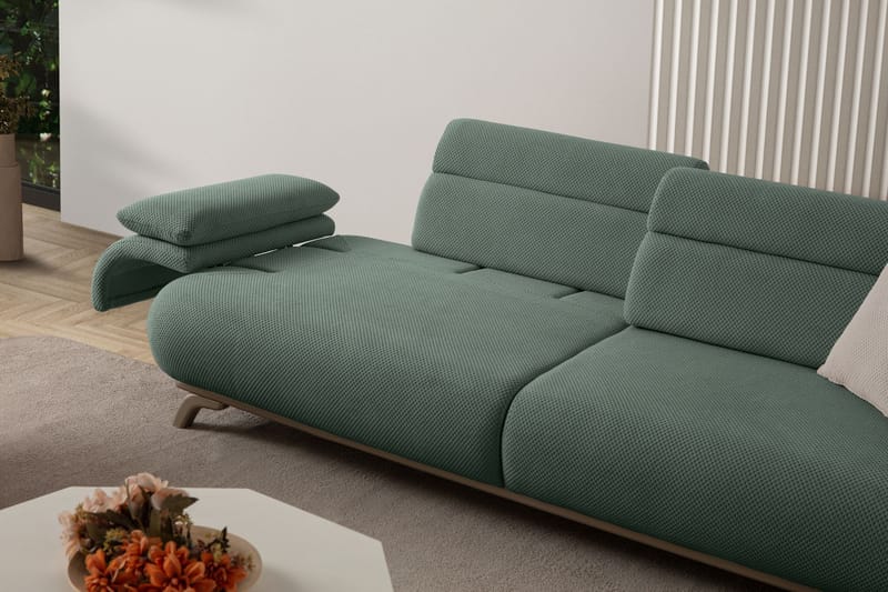 3-seters sofa Atelier Del Sofa Bonjo Silver (246 x 81 x 97 cm) Grønn - Grønn - Møbler - Sofaer - Sofa 3 seter