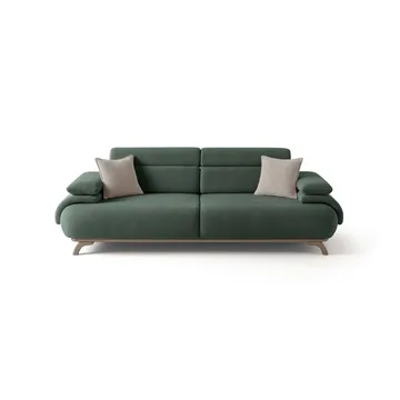 3-seters sofa Atelier Del Sofa Bonjo Silver (246 x 81 x 97 cm) Grønn - Grønn - Møbler - Sofaer - Sofa 3 seter